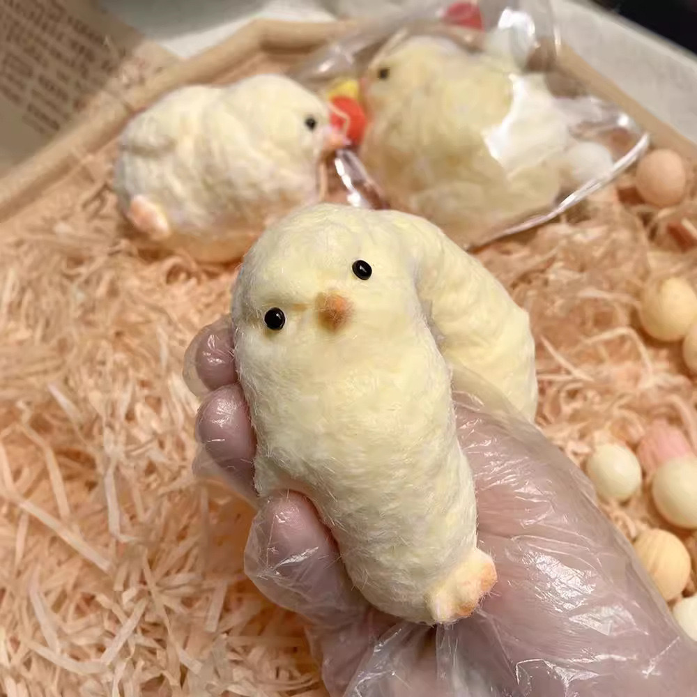 Fuzzy Chick Squishy Toy