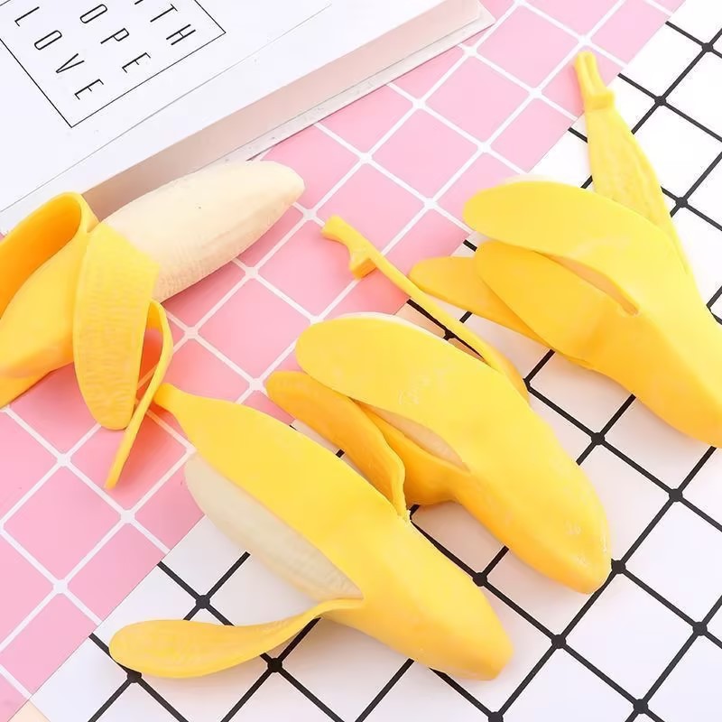 Peelable Banana Squishy Toy
