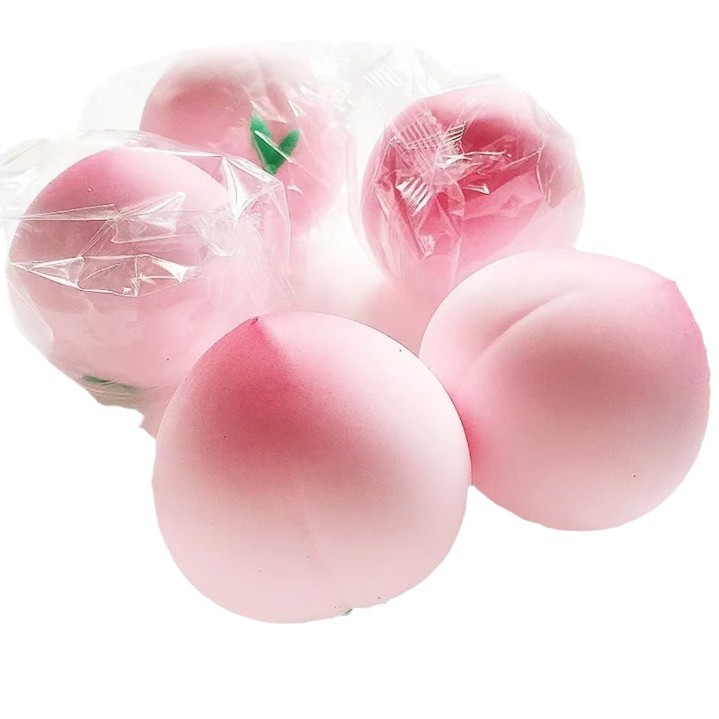 Pink Peach Slow-Rising Squishy Toy